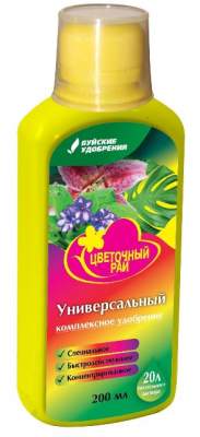 Удобрение Акварин "Цветочный рай" универсальный 0,2л